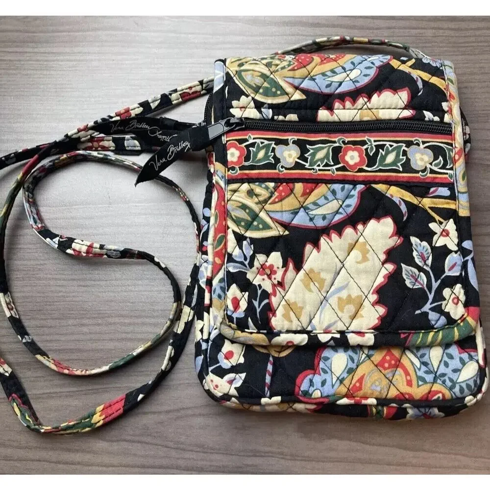 Vera Bradley Mini Hipster Crossbody Purse. Versailles Pattern Retired - Picture 2 of 9